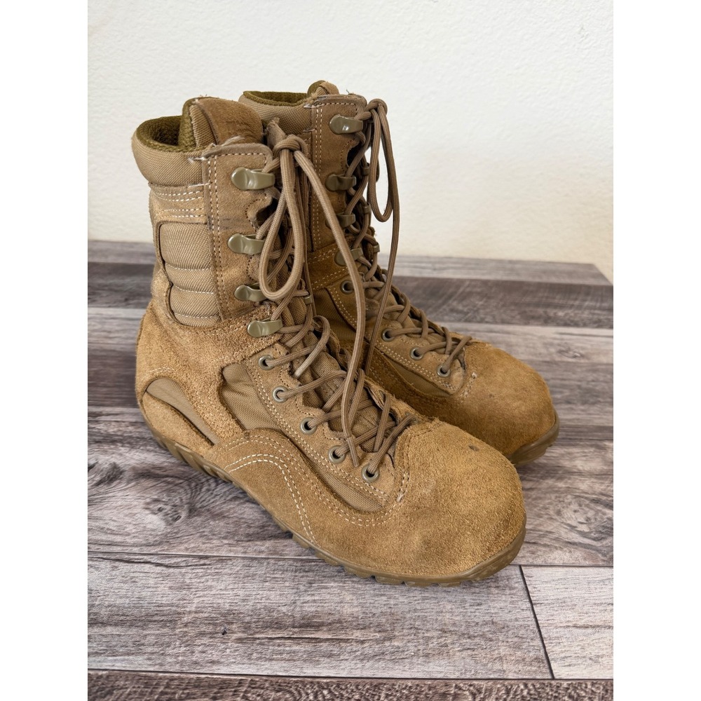 Belleville Military Combat Boots Men's 6.5W Women's 8–8.5W Navy Certified Vibram - Picture 2 of 7